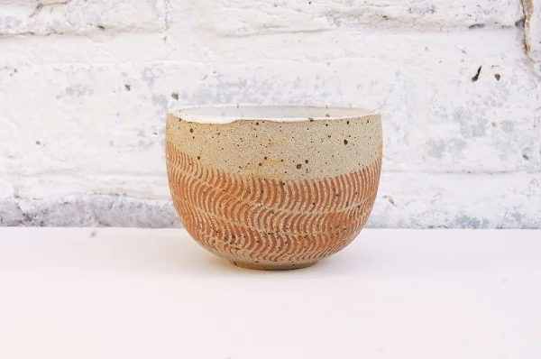 Rustic cup / burnt orange
