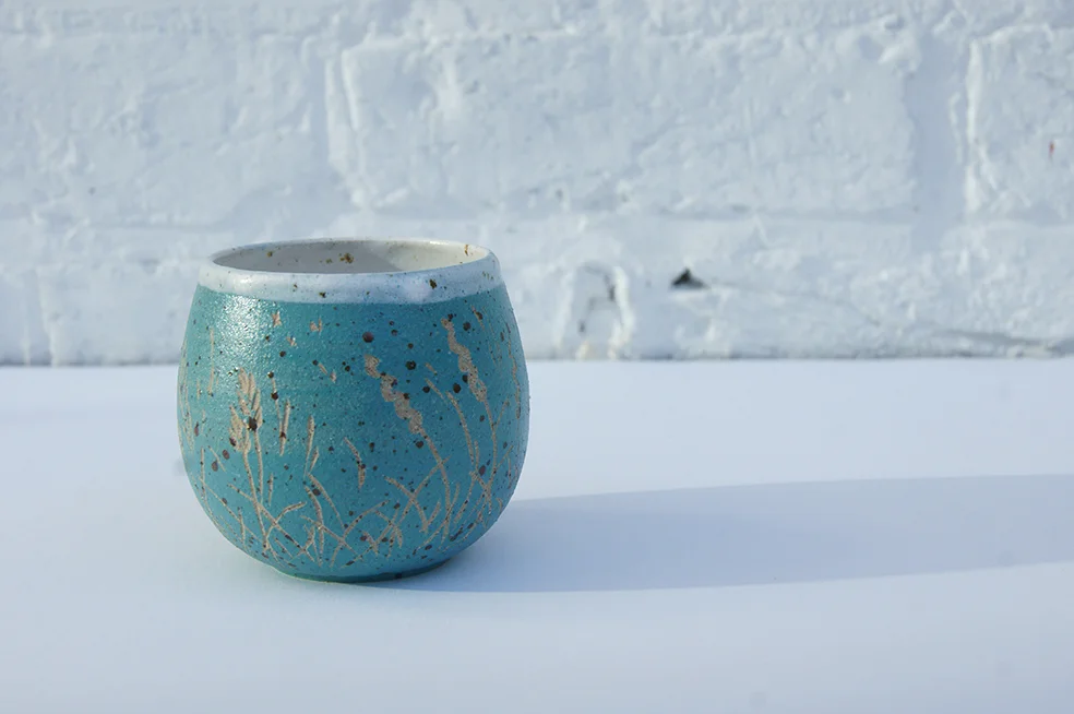 Meadow mini-beaker / turquoise