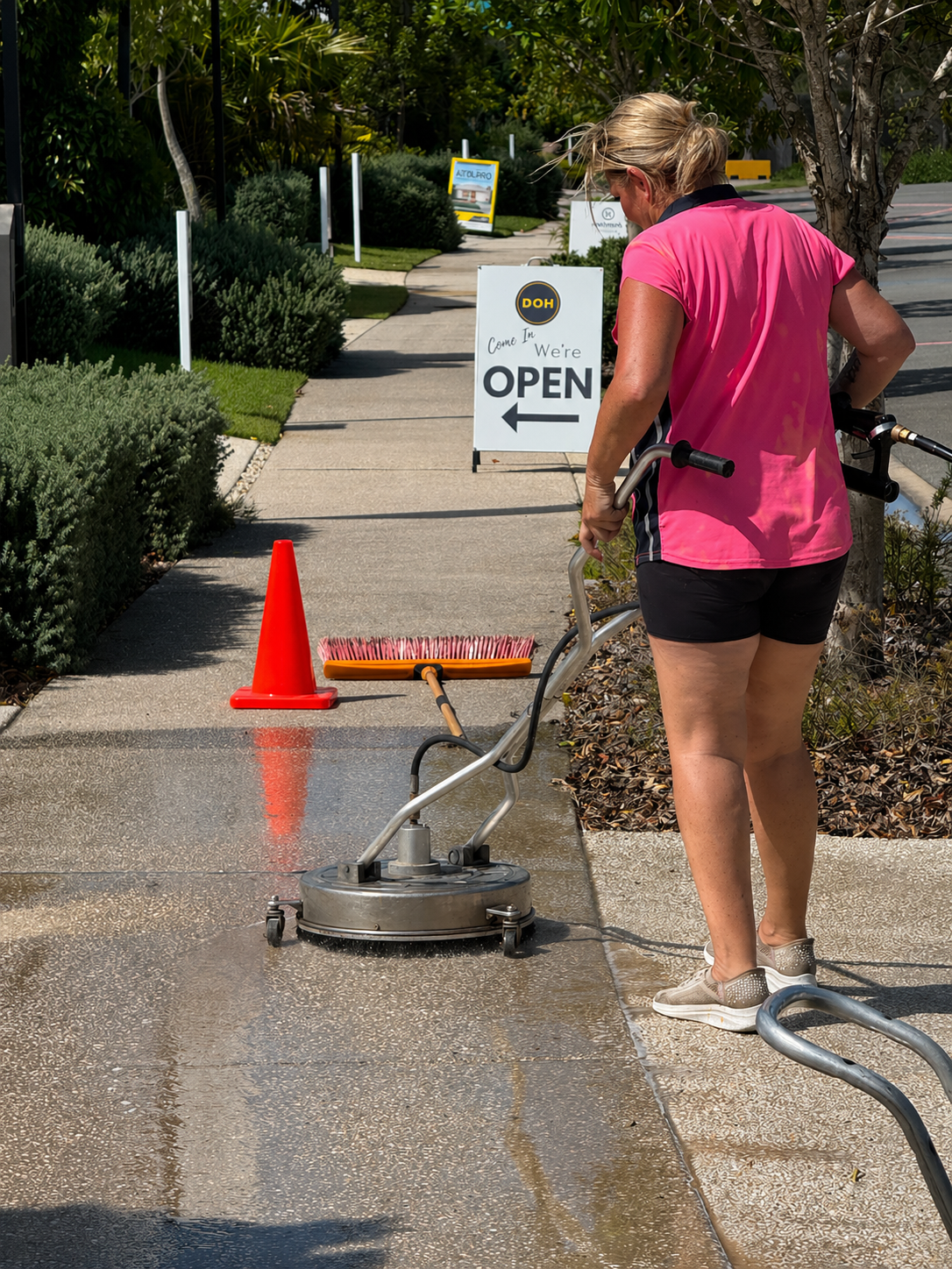 Concrete pressure cleaning Brisbane Southside