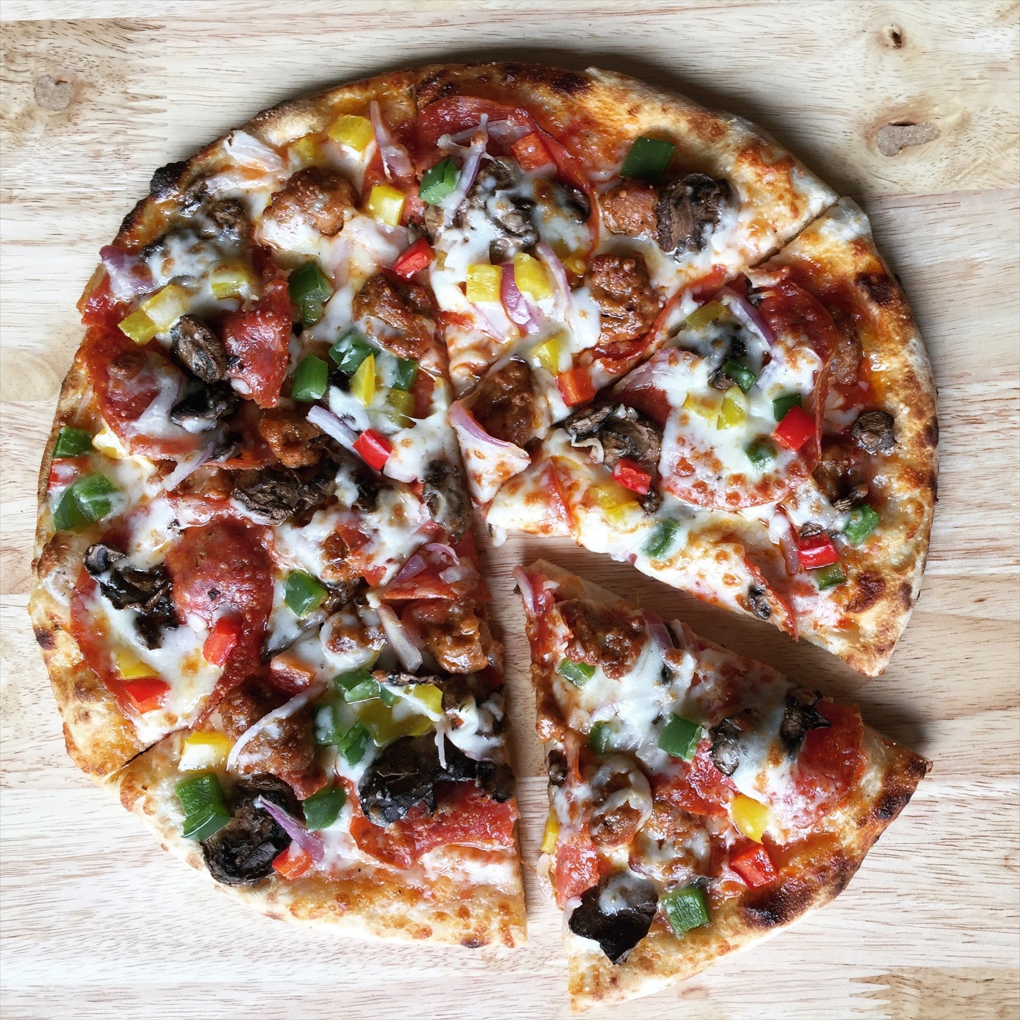 You can&rsquo;t go wrong with our works pizza, Stir It Up! #everythinpizza #pizzawiththeworks