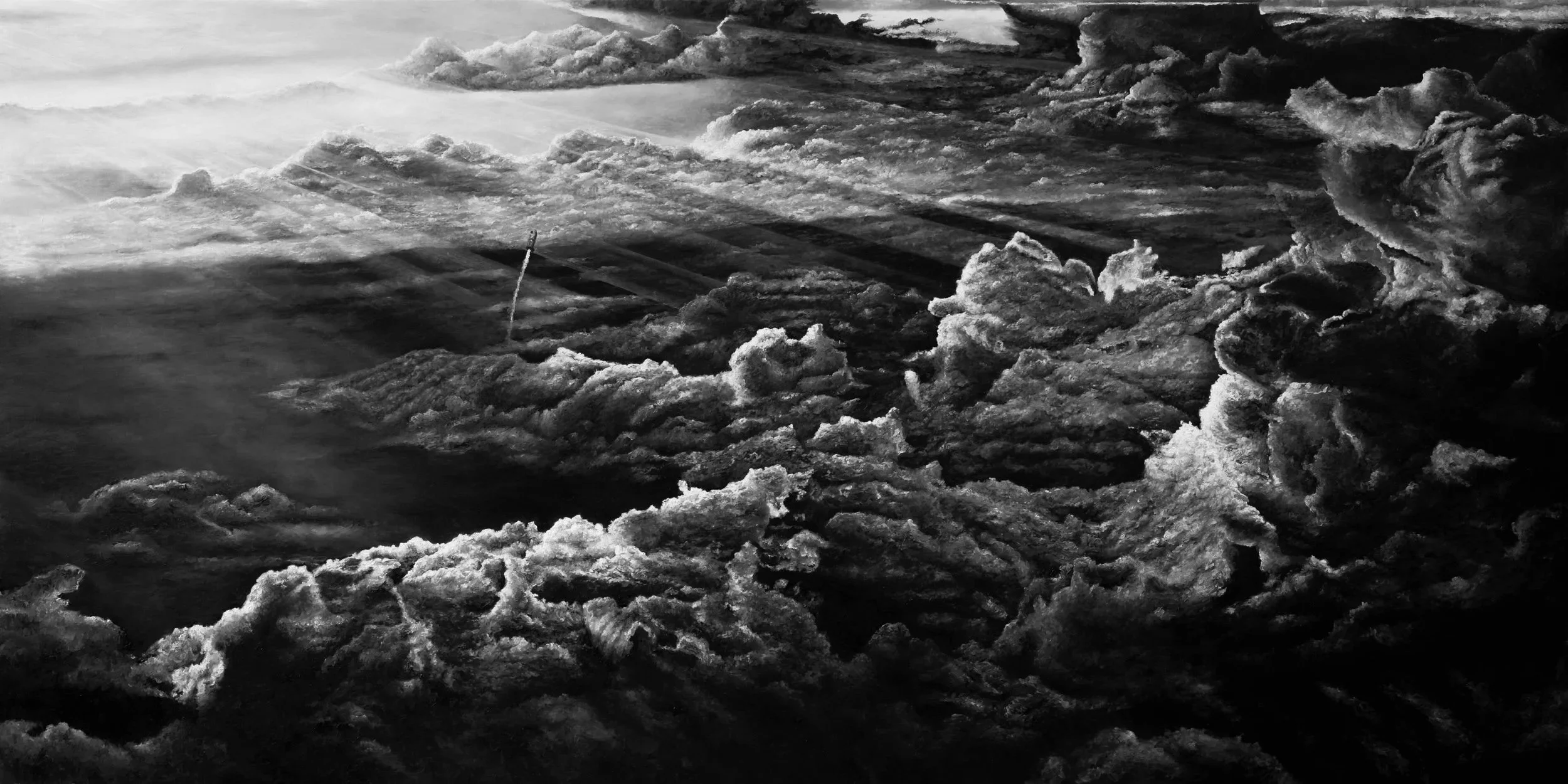 The Claim (3.00 x 1.50m Oil on canvas )