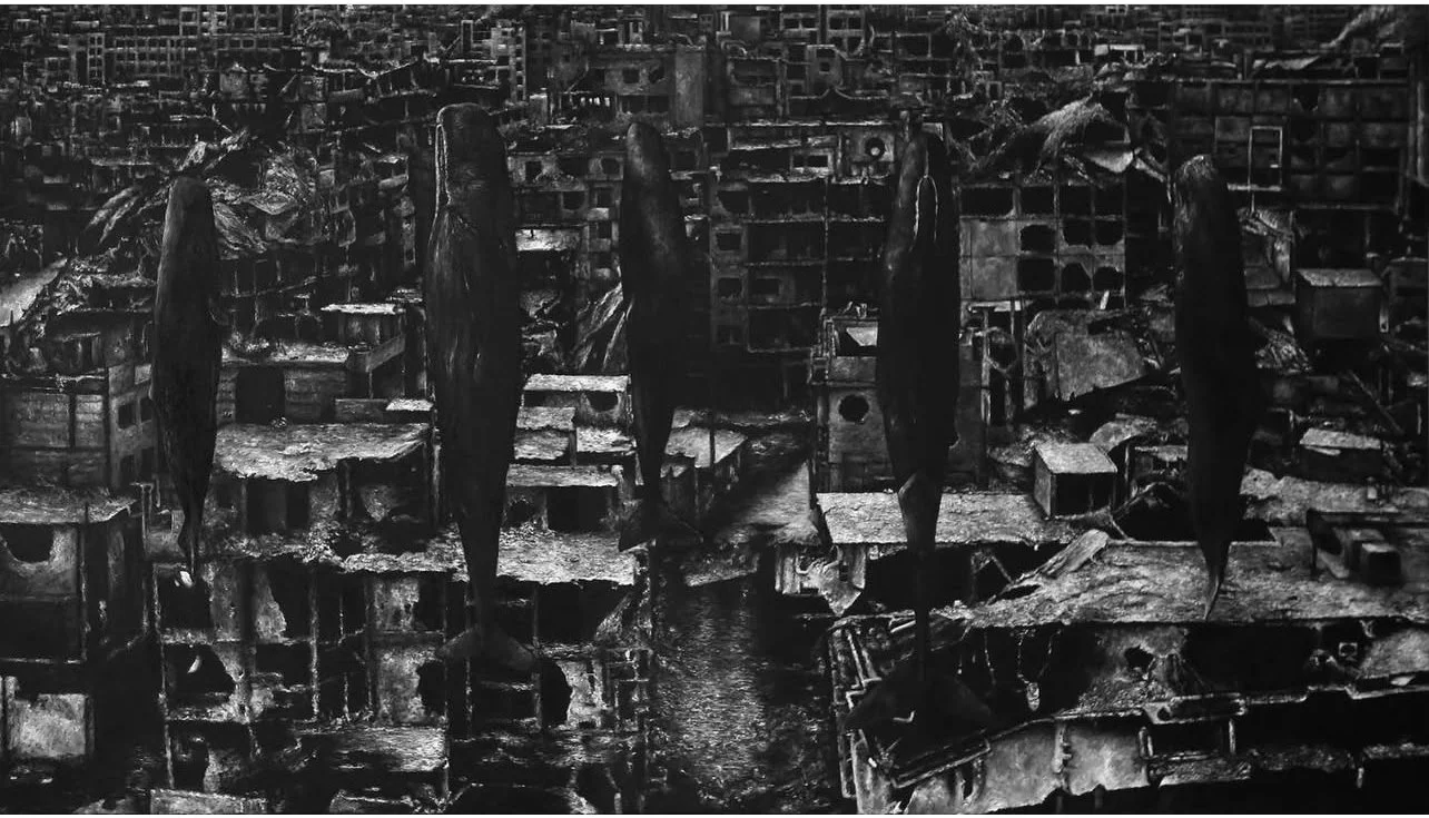 Aligned (2.50 x 1.40m Oil on Canvas)