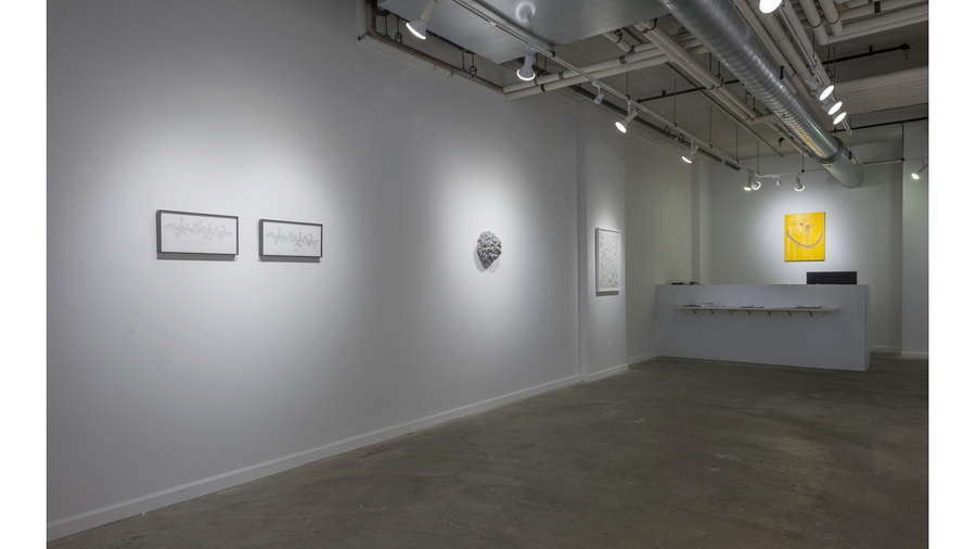  Clockwise from left: Sol LeWitt, Lynda Benglis, Magdalen Wong, Aaron Williams 