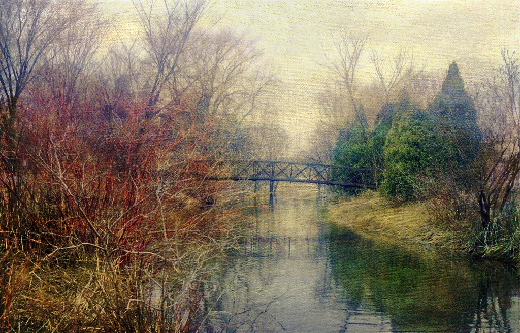 Impressionistic Footbridge