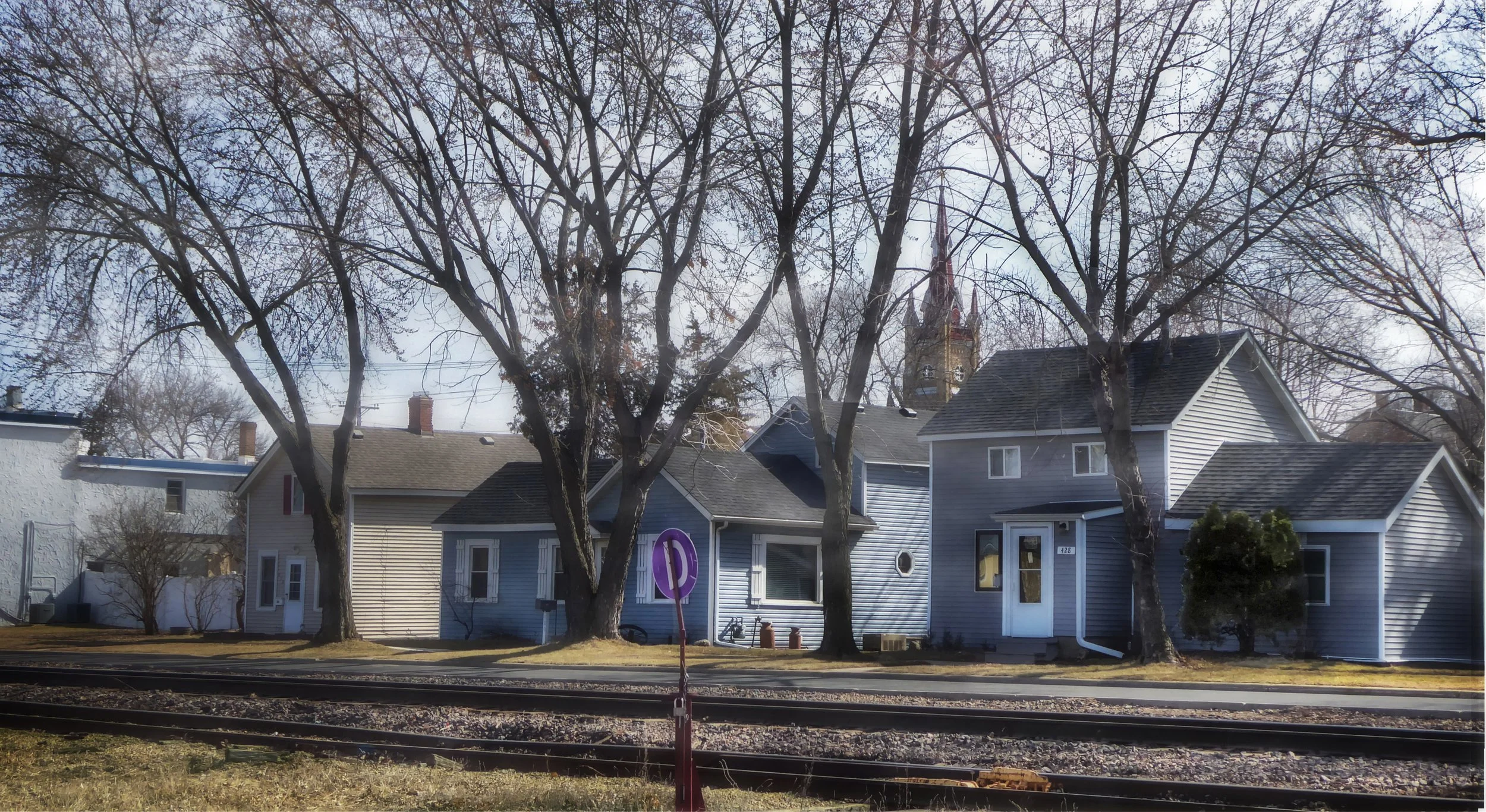 Houses by the Railroad