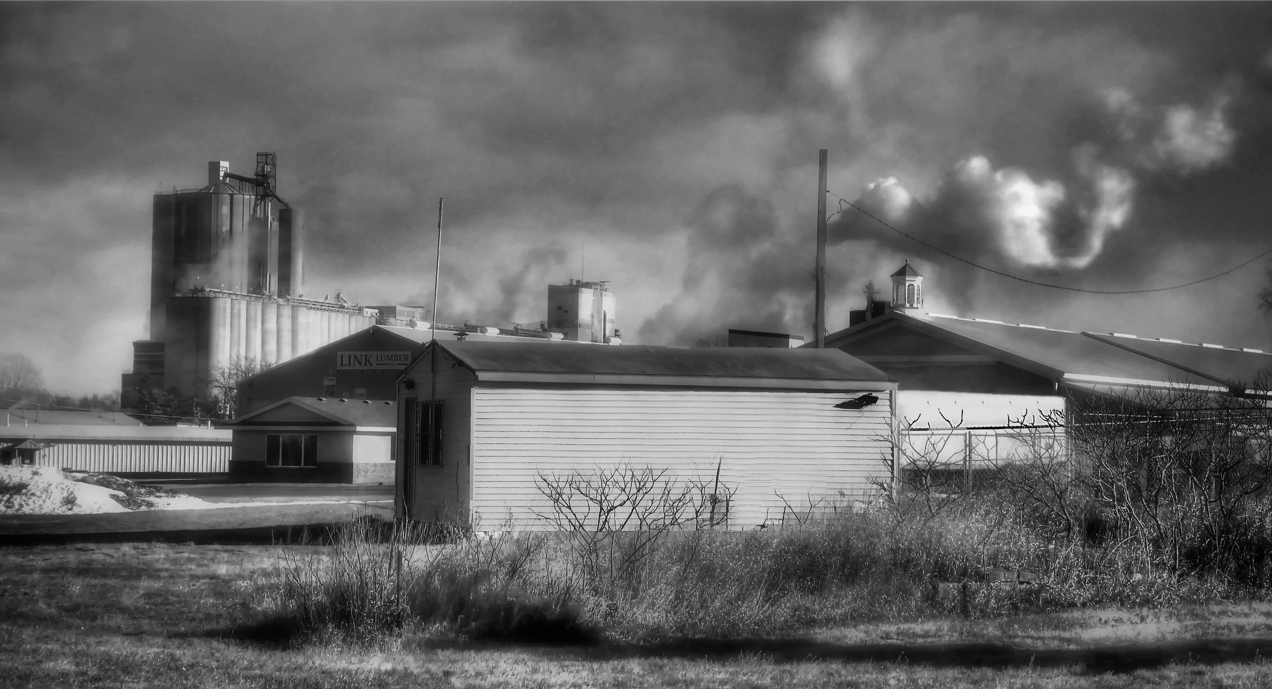 Industrial Outskirts-B&W