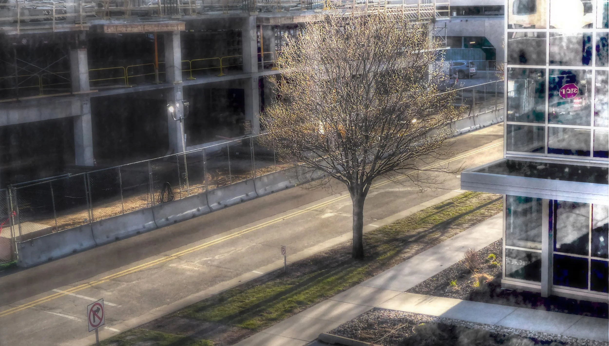 City Street at Sunset--Color