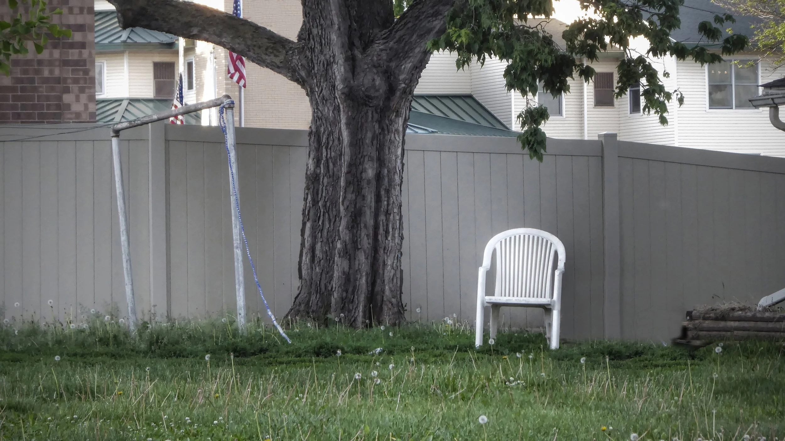 Backyard with Chair