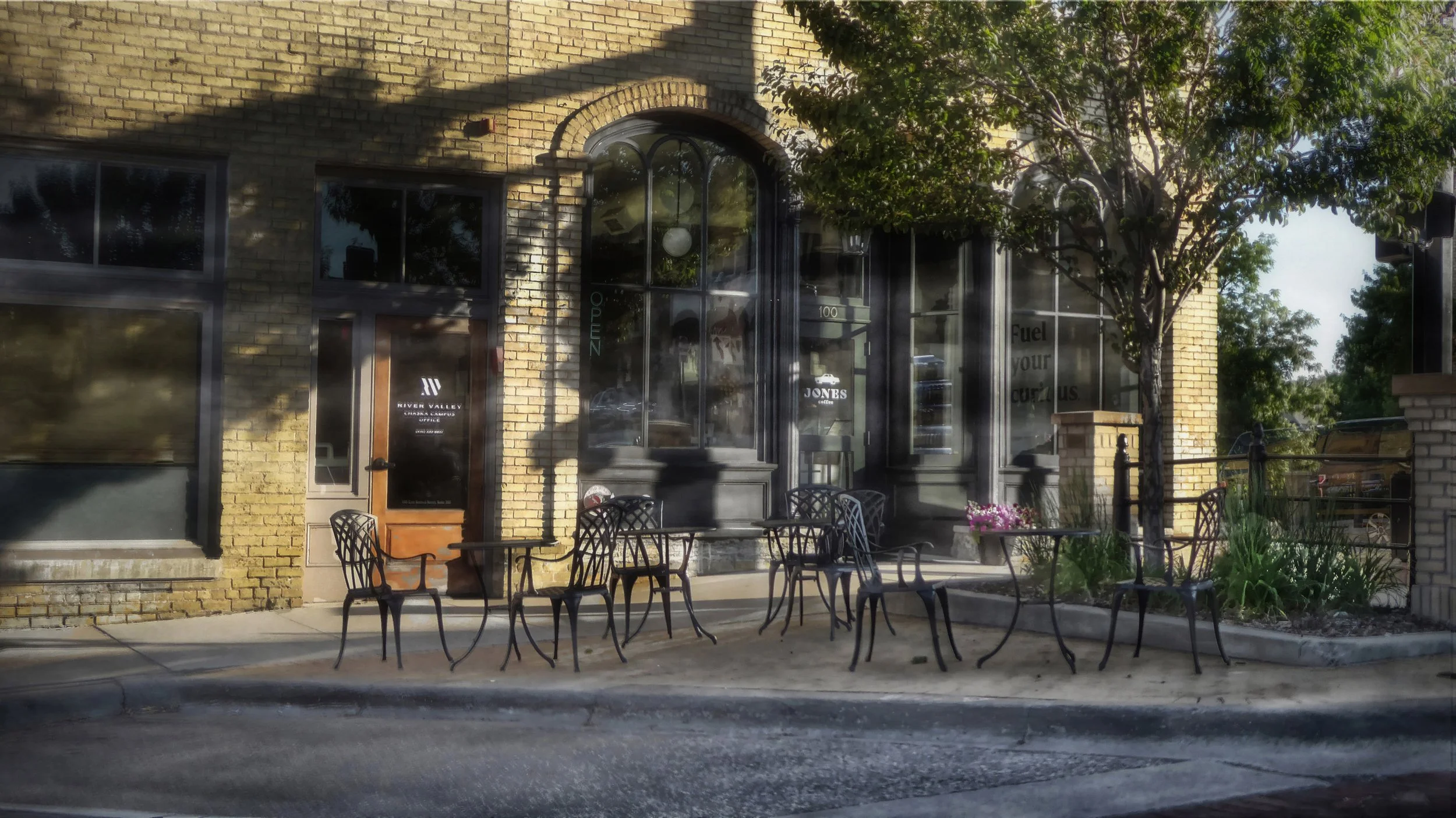 Coffee Shop at Close of Day