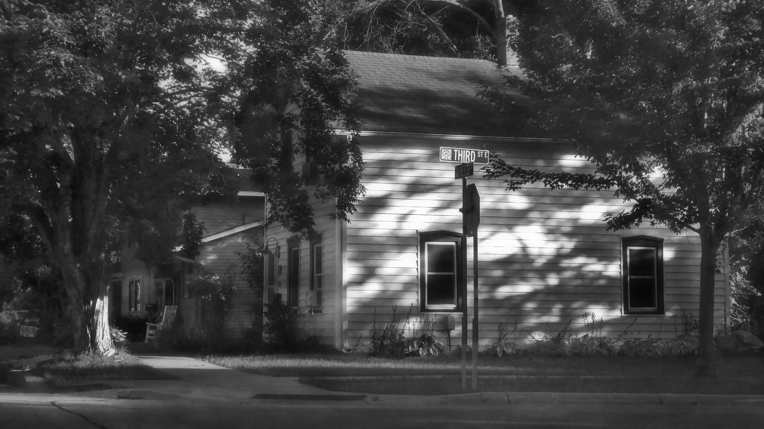 House at Sunset
