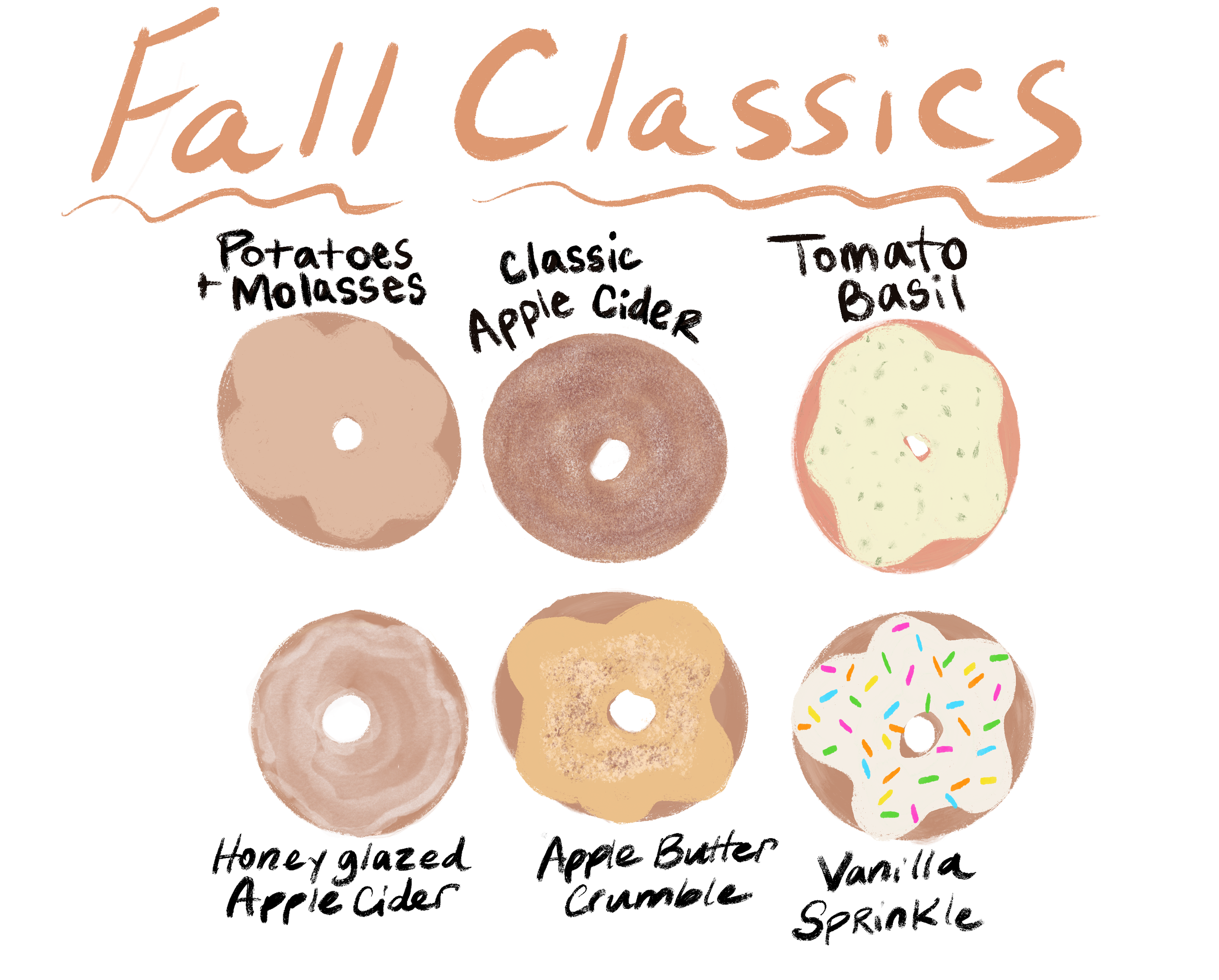 6 Homemade Donuts - Assorted