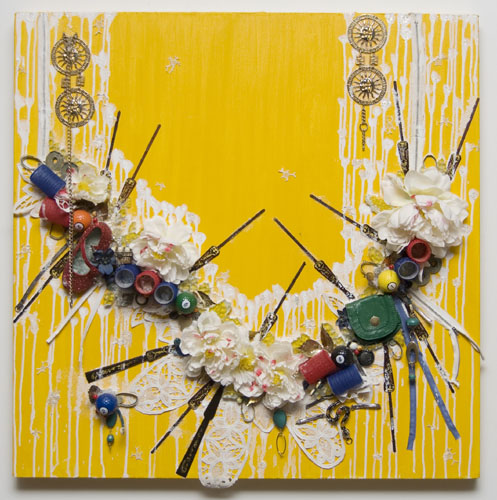 Lace , 30x30 Inches, Mixed Media on Canvas, 2010