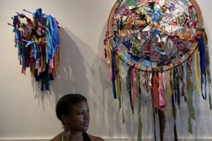 Amber Robles-Gordon displays her work at the Pleasant Plains Workshop, a shared studio space on Georgia Avenue.