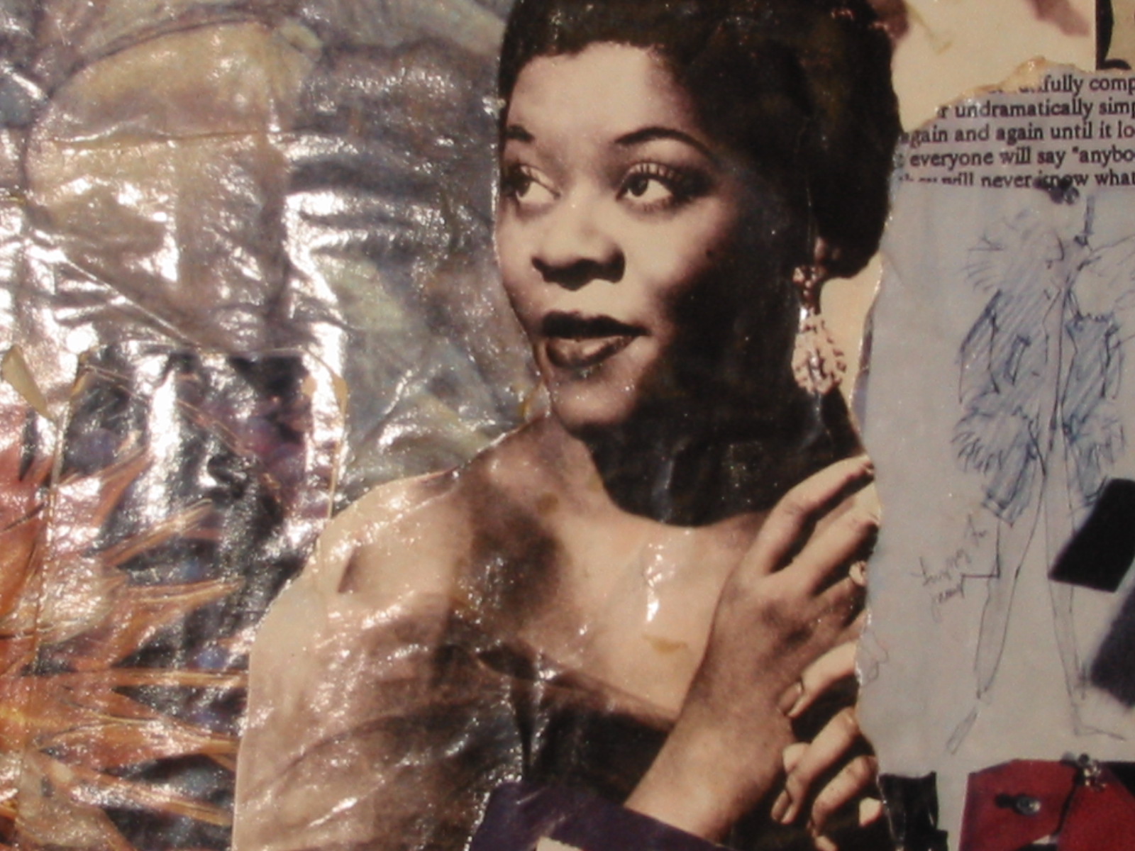 Beautiful Black Woman, Digital print, 1994