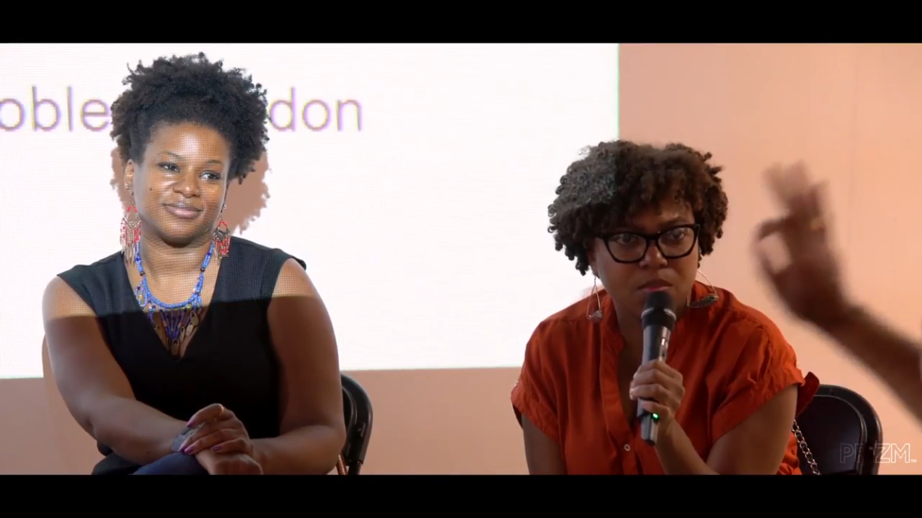 Co-Founders of Delusions of Grandeur at Prizm Art Fair 