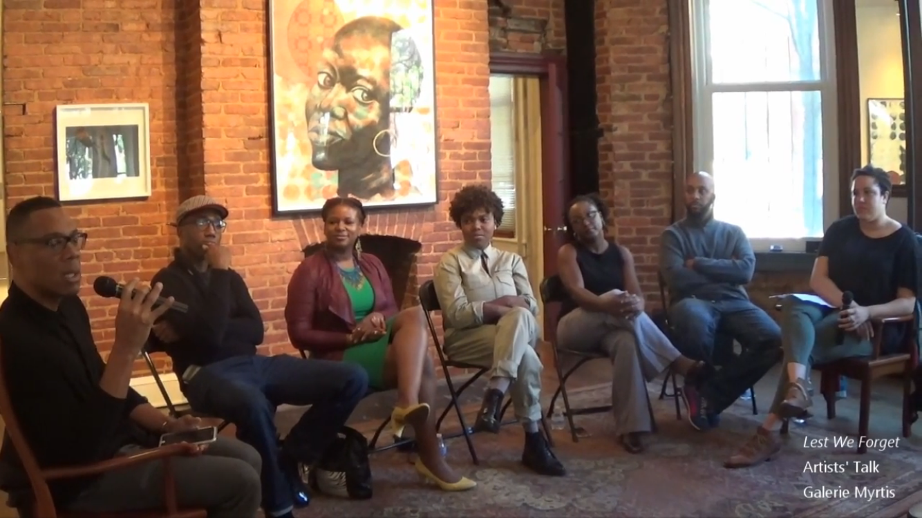 Lest We Forget, Artist Talk at Galerie Myrtis  