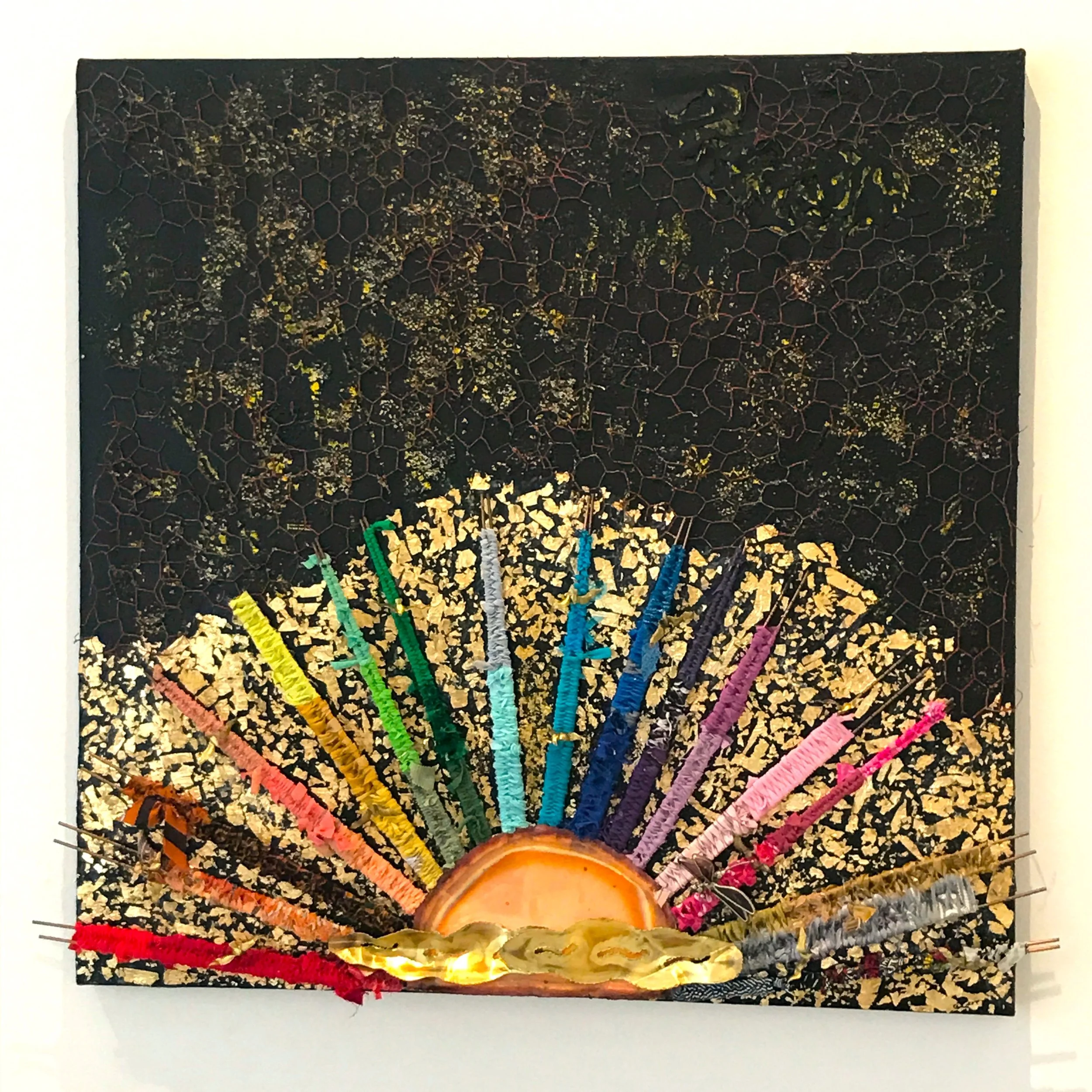 By Intricate Design, 36 x 36 in., Mixed Media on Canvas, 2017 Prices available upon request.
