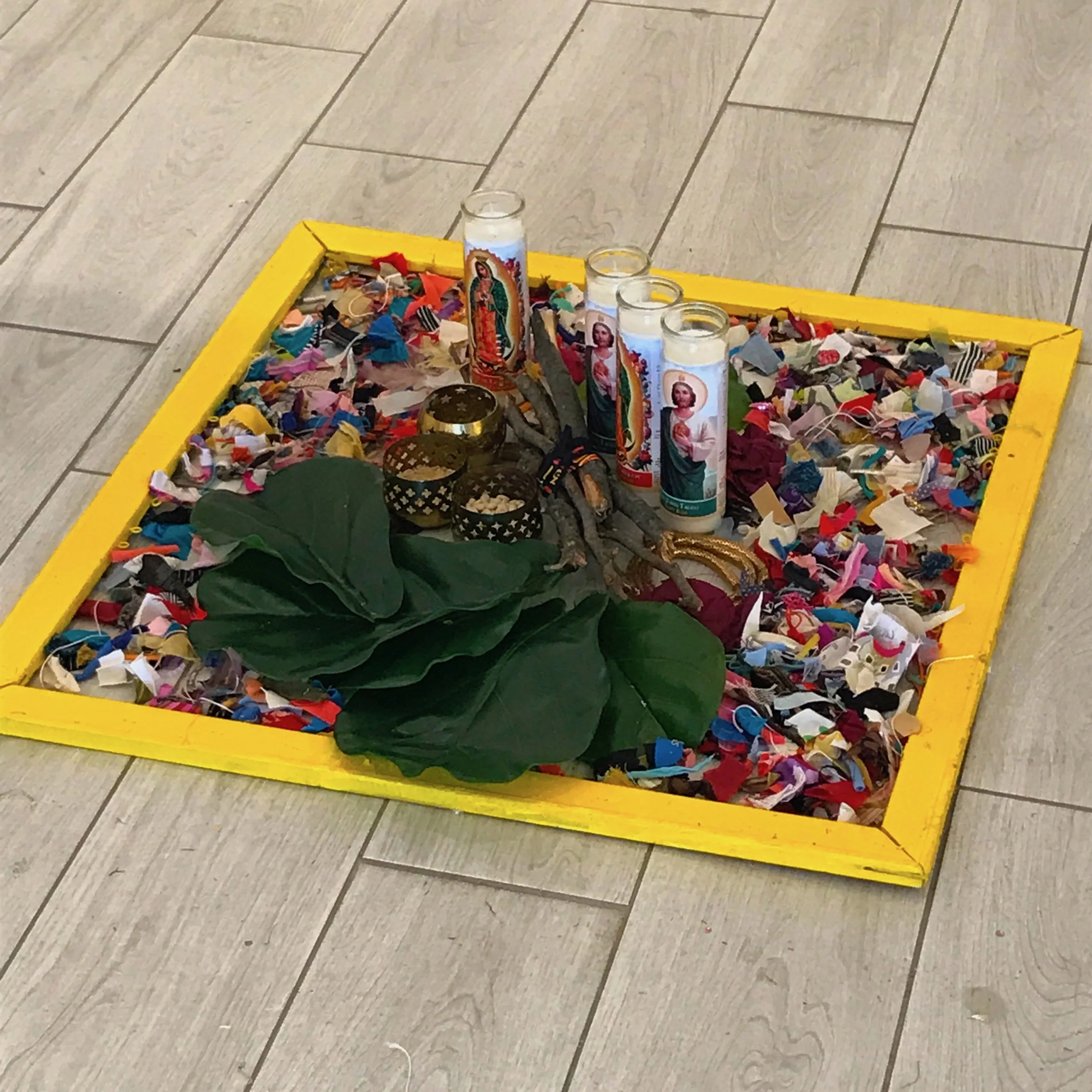 Colony Collapse of the Highest Order, Installation Detail, Mixed Media, 30 x 30 in., 2017