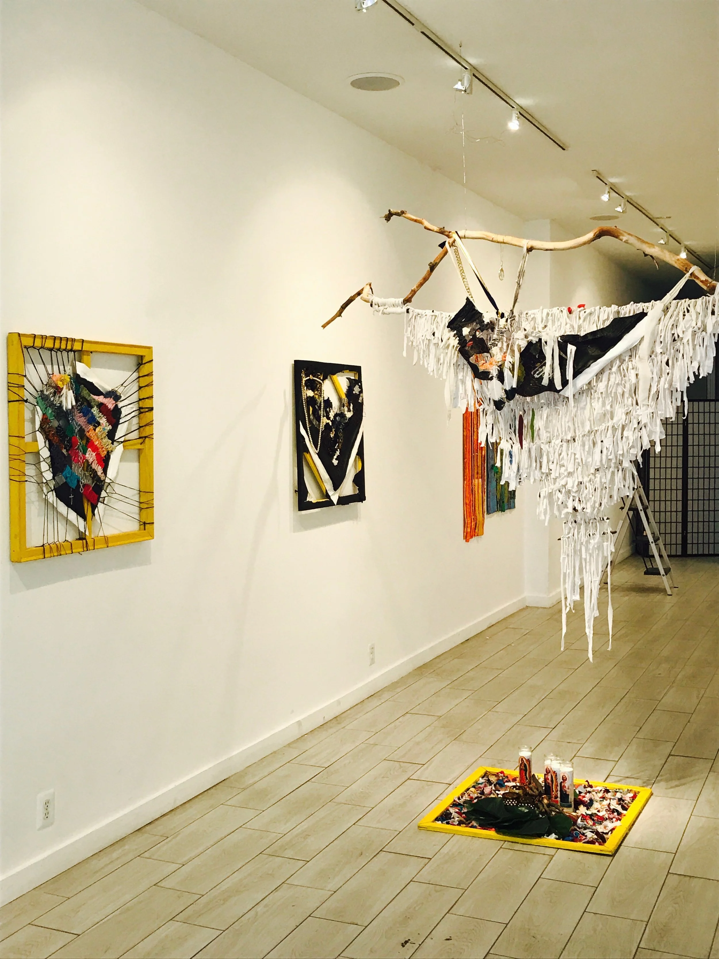 Colony Collapse of the Highest Order, Installation Detail, Mixed Media, 96 W x 60 H in., 2017