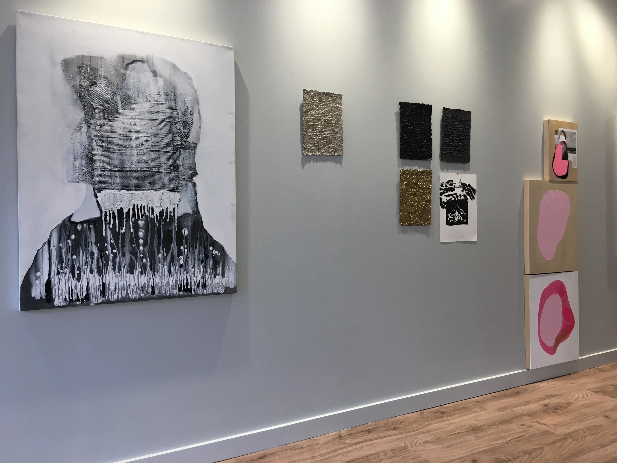 Art in Photo: Left to Right: Wayson R. Jones, Rodrigo Carazas Portal, Amy Hughes Braden