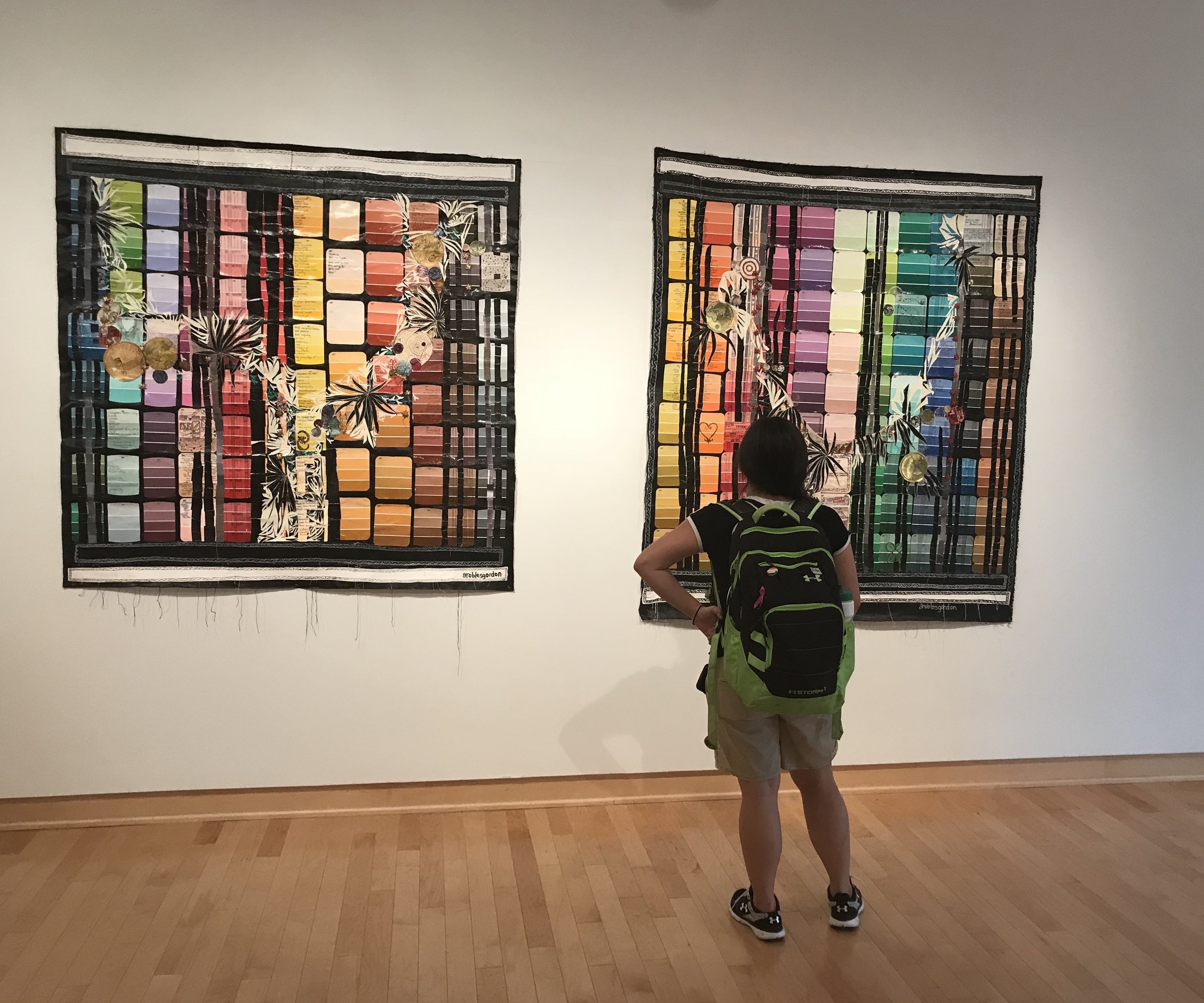 Paint Chips I & II, Mixed Media on Canvas, 2016, Kohl Gallery , MD