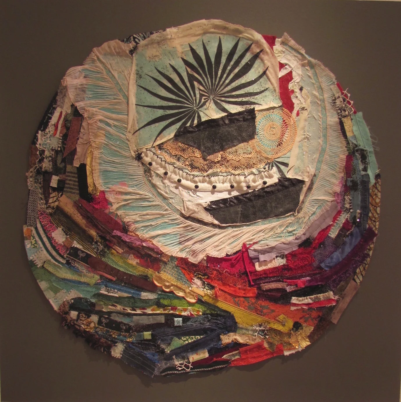 All That I Am, Series, Mixed Media on Canvas, 36 Diameter, 2012, Sold