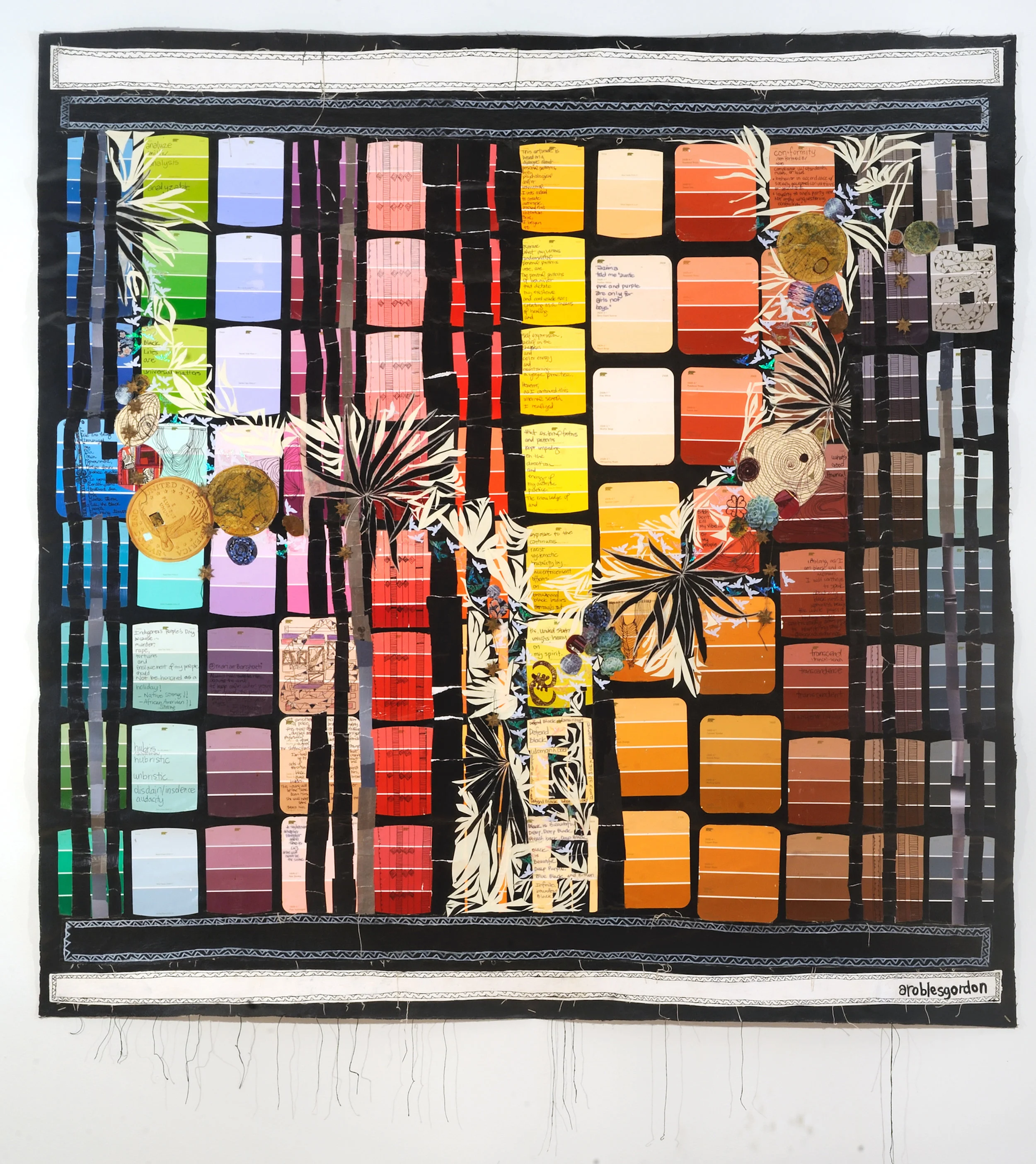 Paint Chips I, Mixed Media on Canvas, 2016, Kohl Gallery , MD