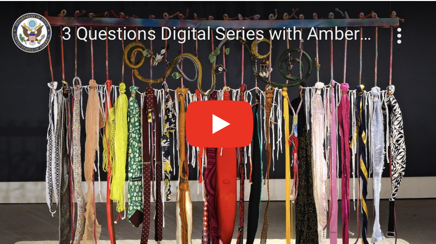 Art in Embassies Program: 3 Questions Digital Series with Amber Robles-Gordon