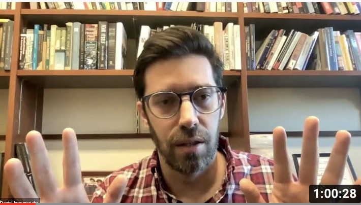 Successions video of conversation, between artist Amber Robles-Gordon and author Daniel Immerwahr 