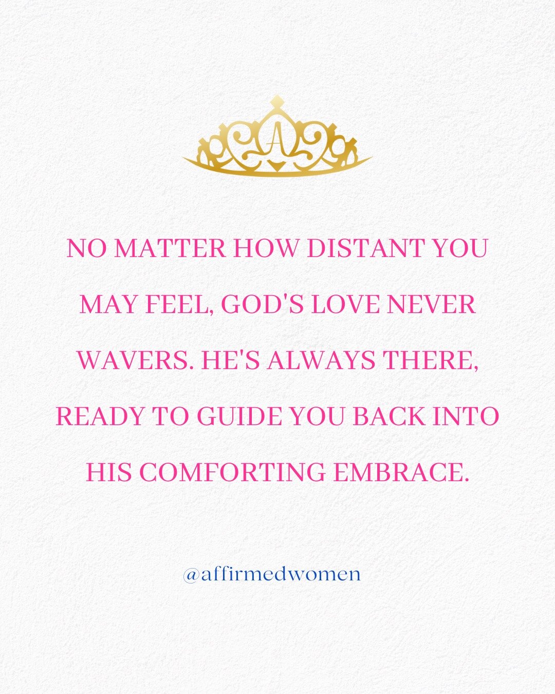 No matter how distant you feel from God, His love never changes. It's always there, no matter what. Remember, His love isn't based on how close or far you feel from Him. 

It's constant, ready to comfort and guide you whenever you need it. Take heart