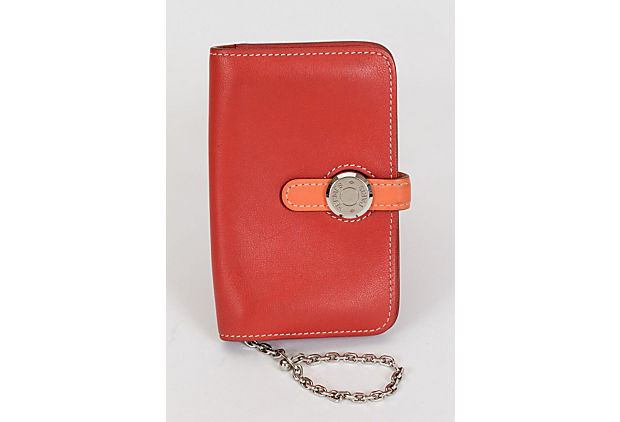 Hermès Bicolor Dogon Wallet With Chain