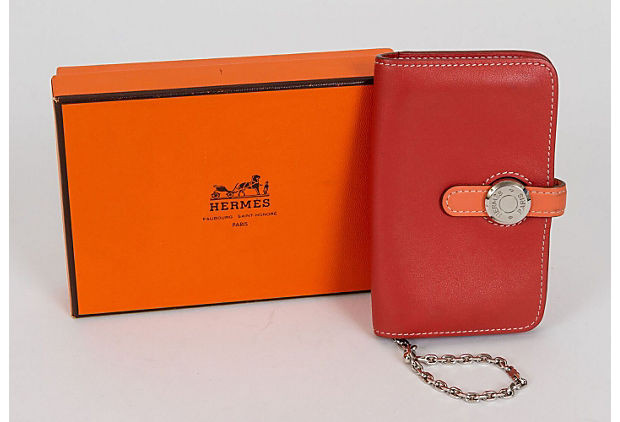 Hermès Bicolor Dogon Wallet With Chain | Vintage Di Lusso