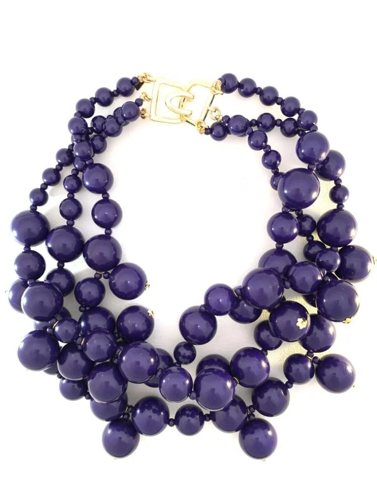 Collana in resina Blue Ball