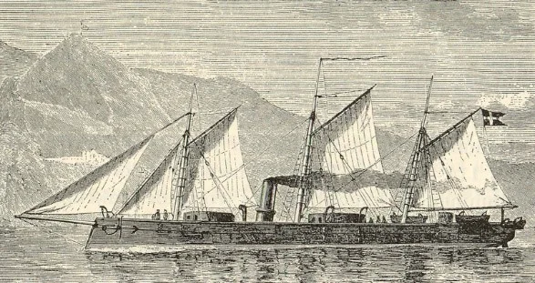 Danish Iron Clad Rolf Krake (1863)