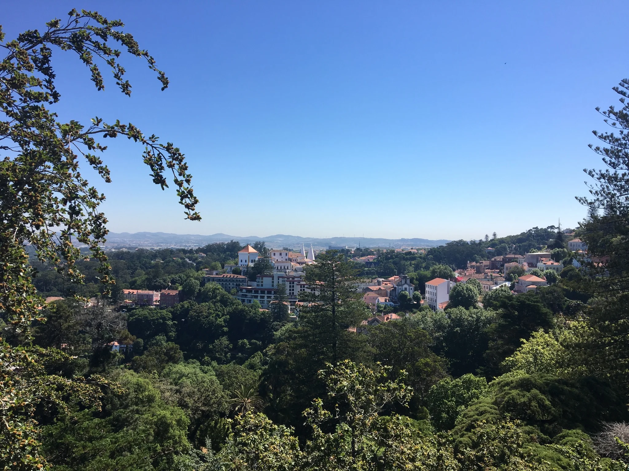 Looking out to Sintra from the Quinta da Regaleira