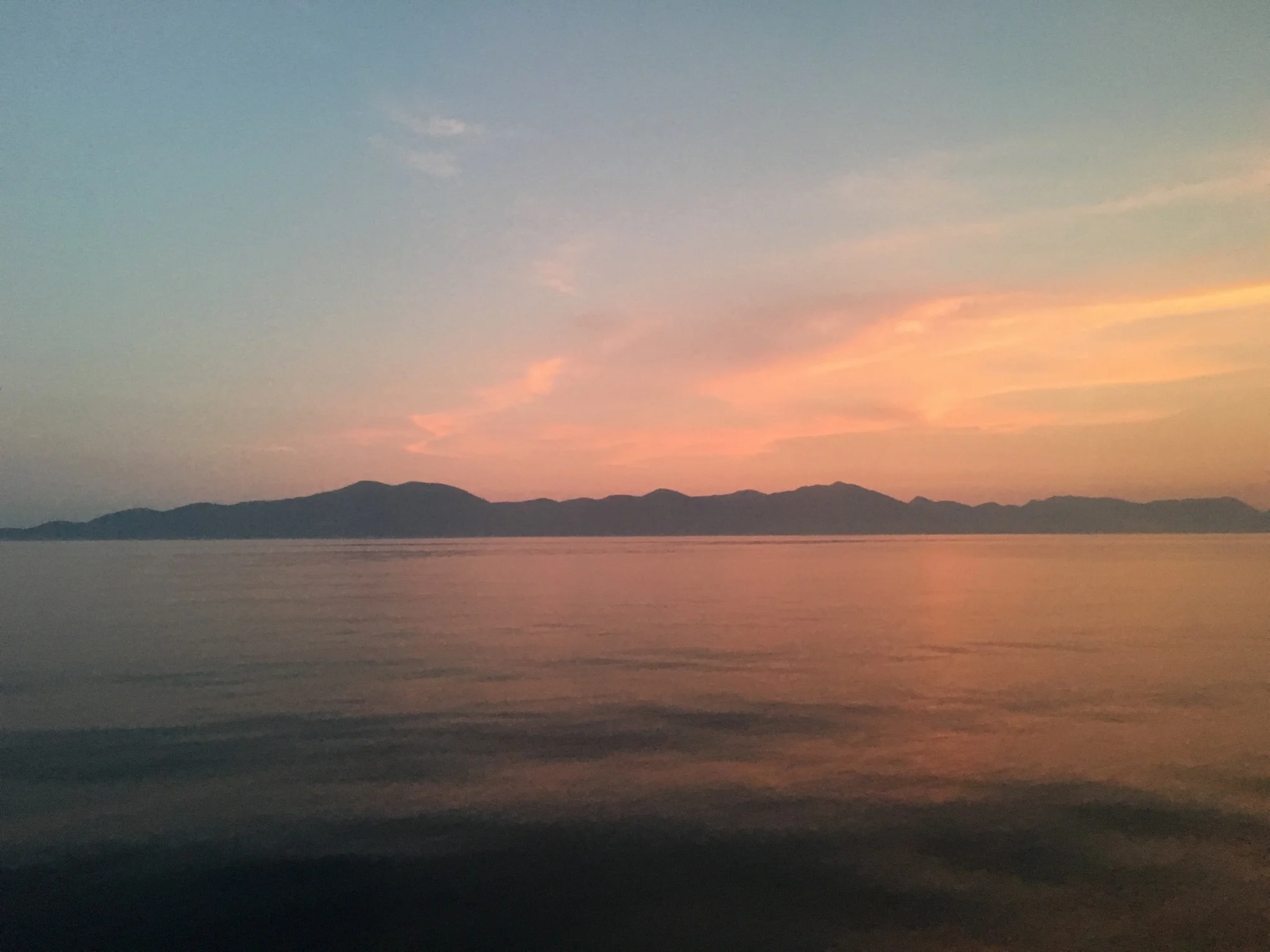 Sunset from the ferry