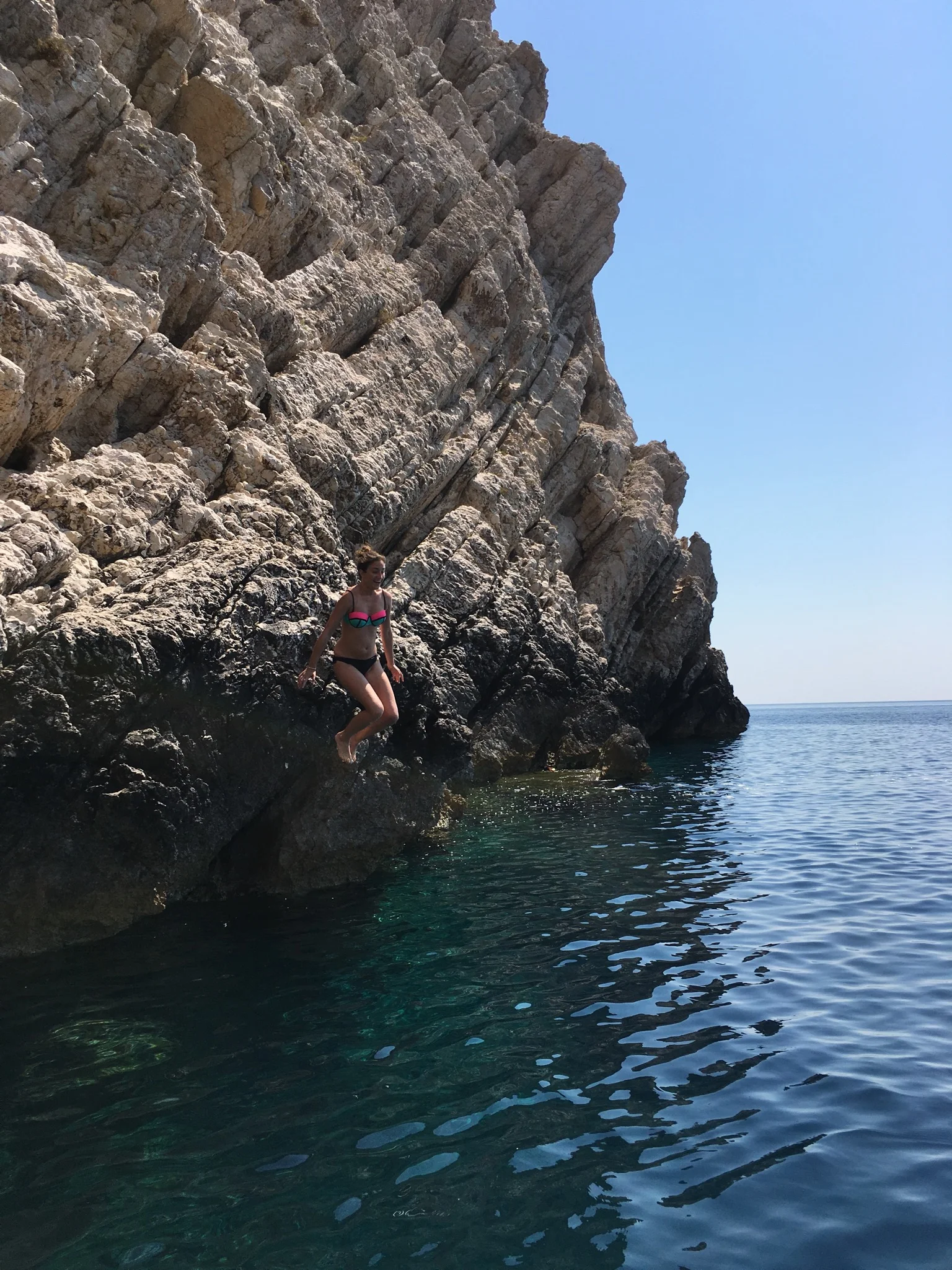 Jen cliff jumping