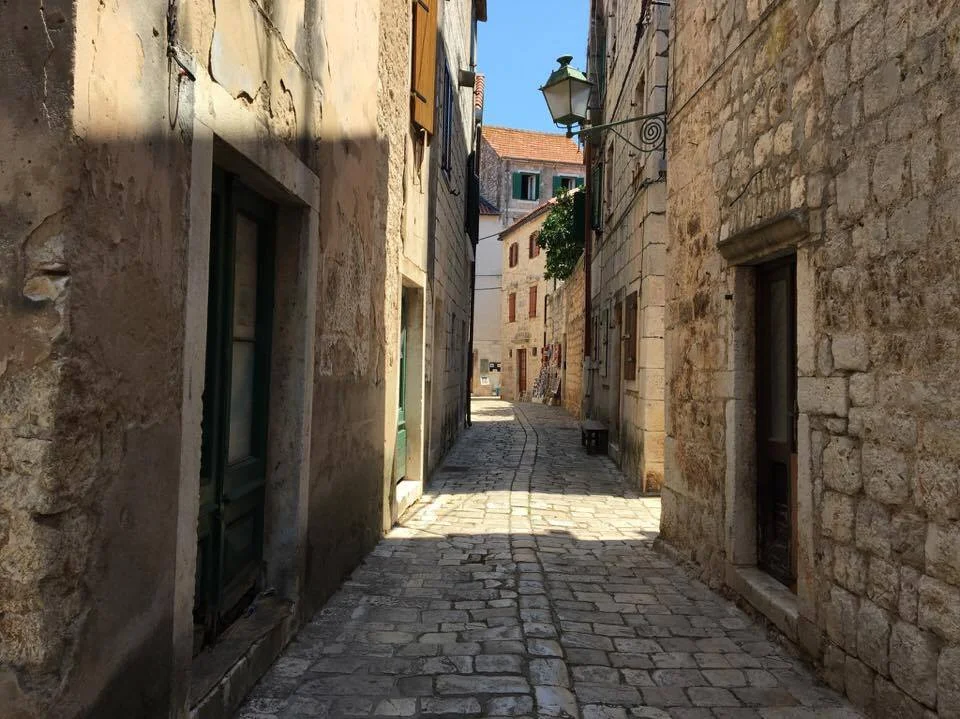 Streets of Stari Grad, the oldest town in Croatia