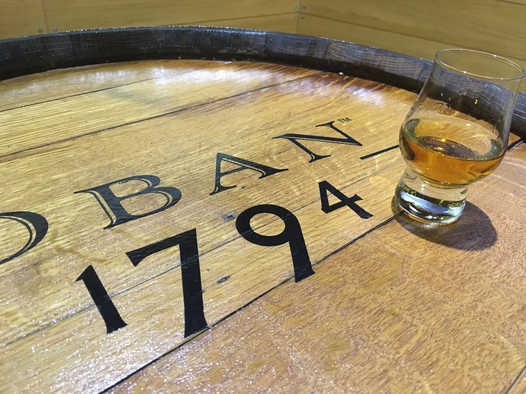 Whiskey tasking in Oban