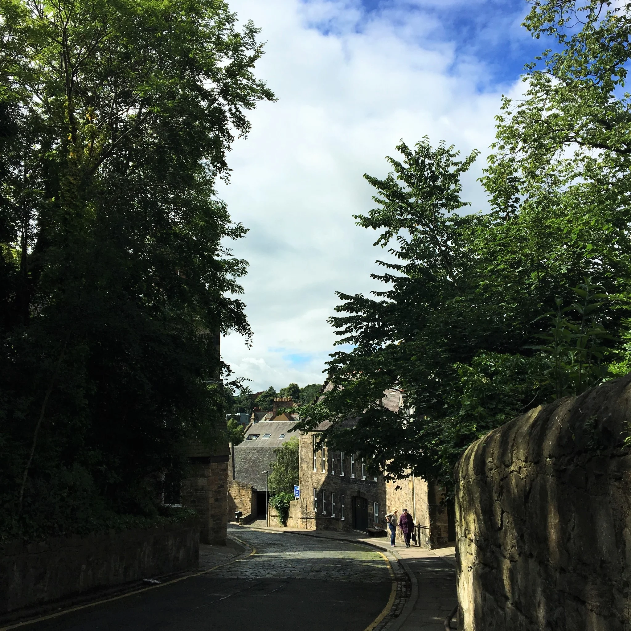 Walking down to the village