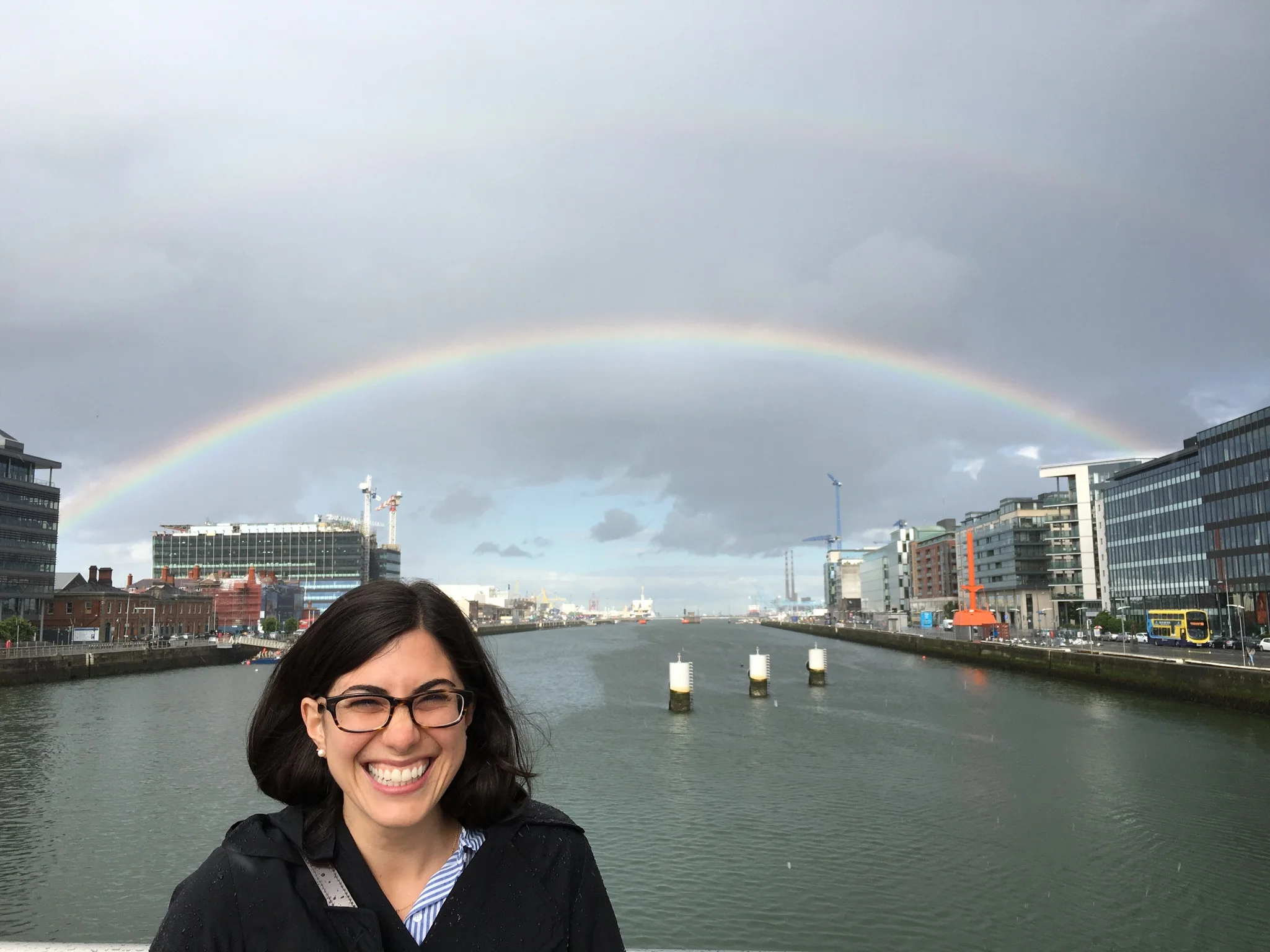 Can you see the double rainbow? p.s. It was pouring when this picture was taken!