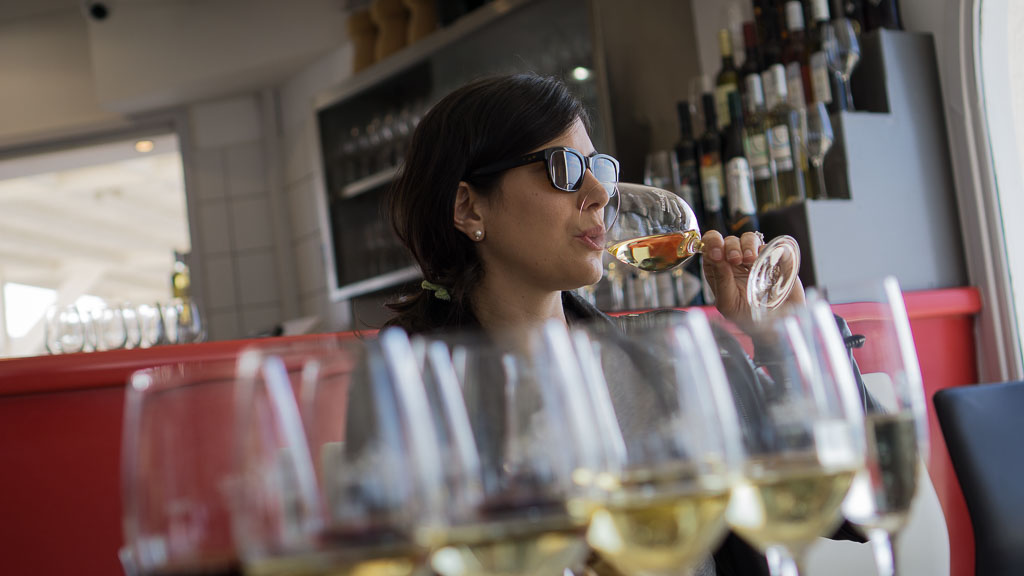 Wine tasting at Santo