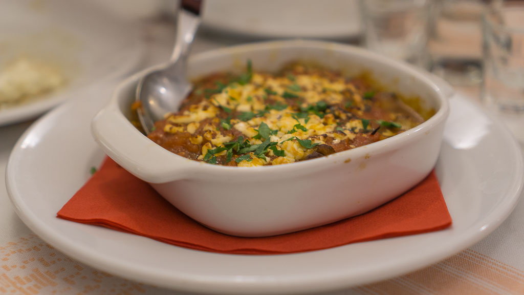 The Greek version of eggplant parm