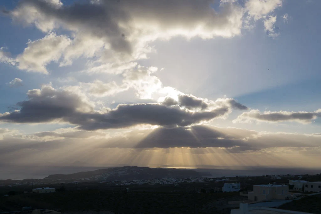 Rays from Pyrgos