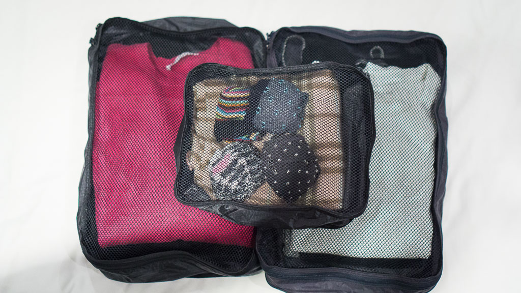 Medium on left, Double Medium on right, Small on top