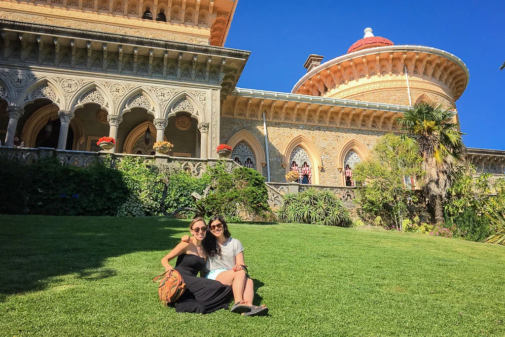 Amanda (left) and I (right) at Monserrate Palace Sintra, Portugal (July, 2016)