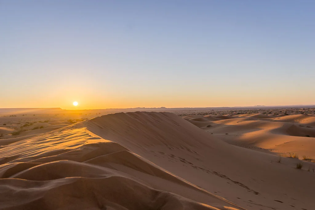 Unbelievable sunrise over Algeria