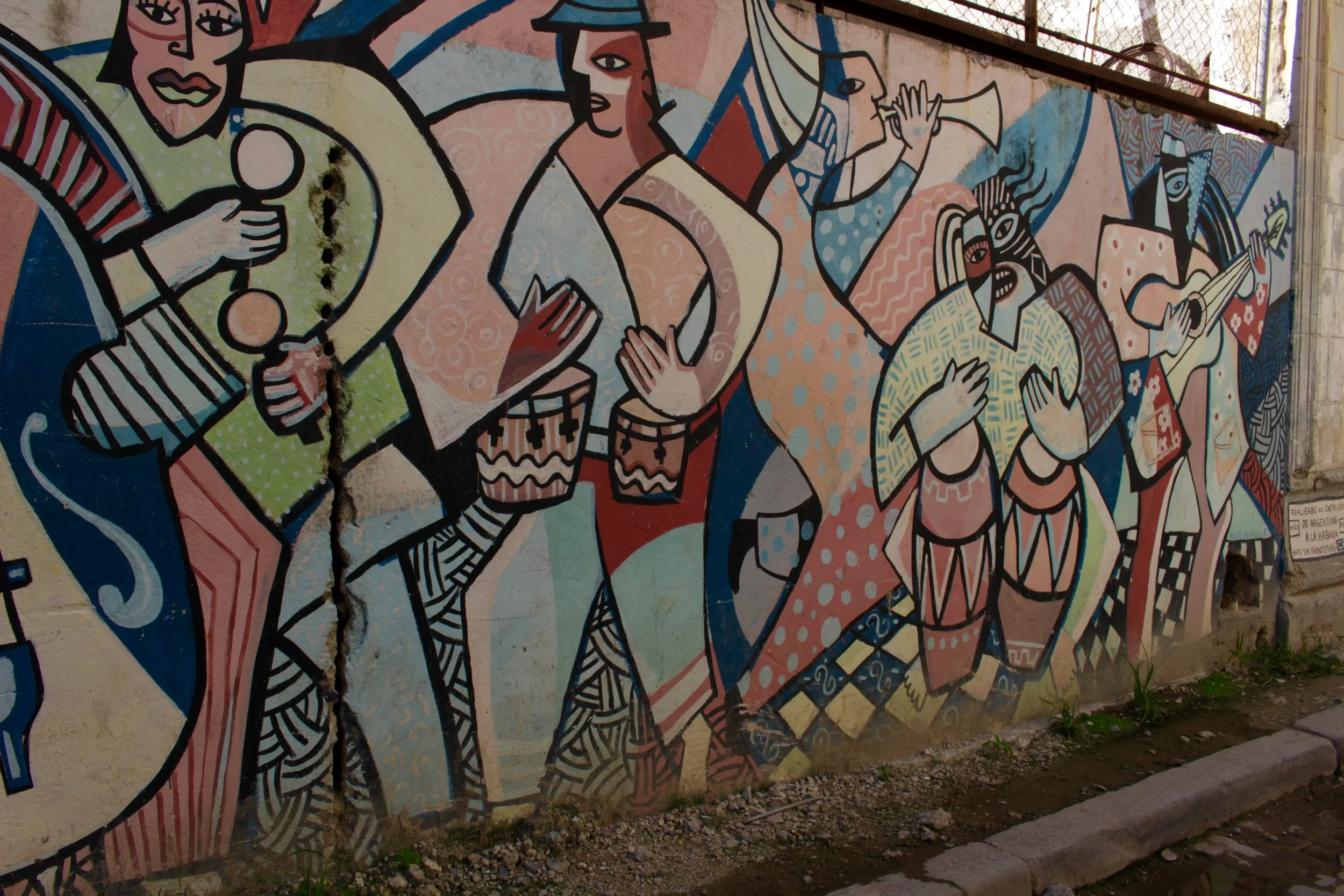 Art on the streets of Havana, Cuba.