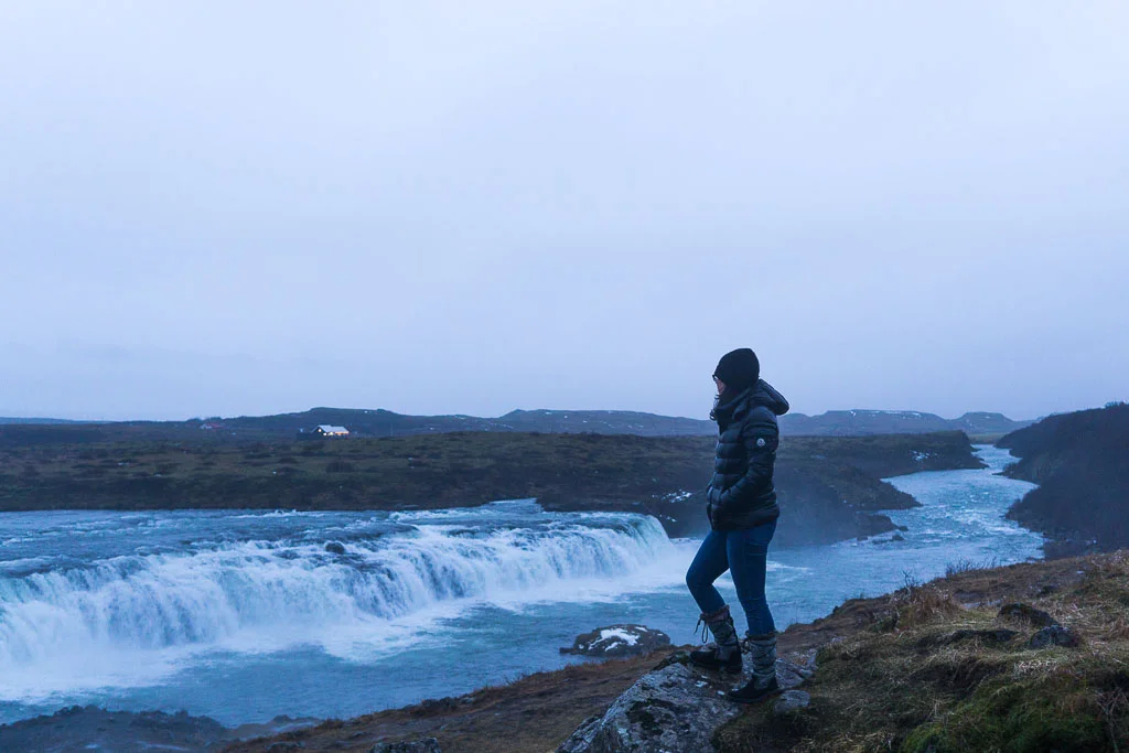 Faxi Waterfall on the Golden Circle.