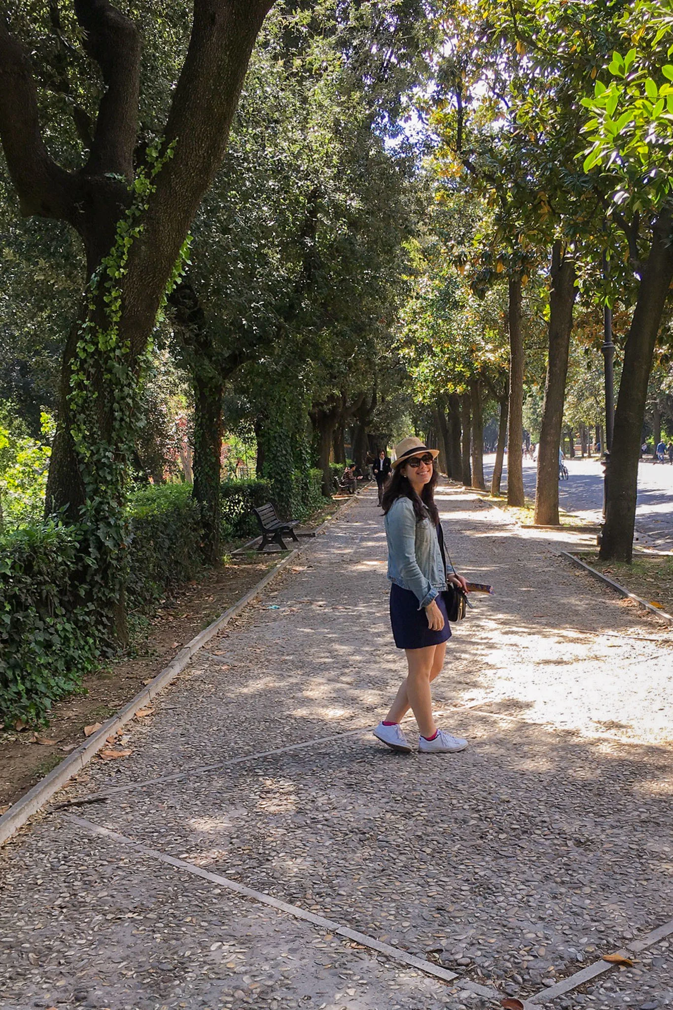 Walking through Villa Borghese